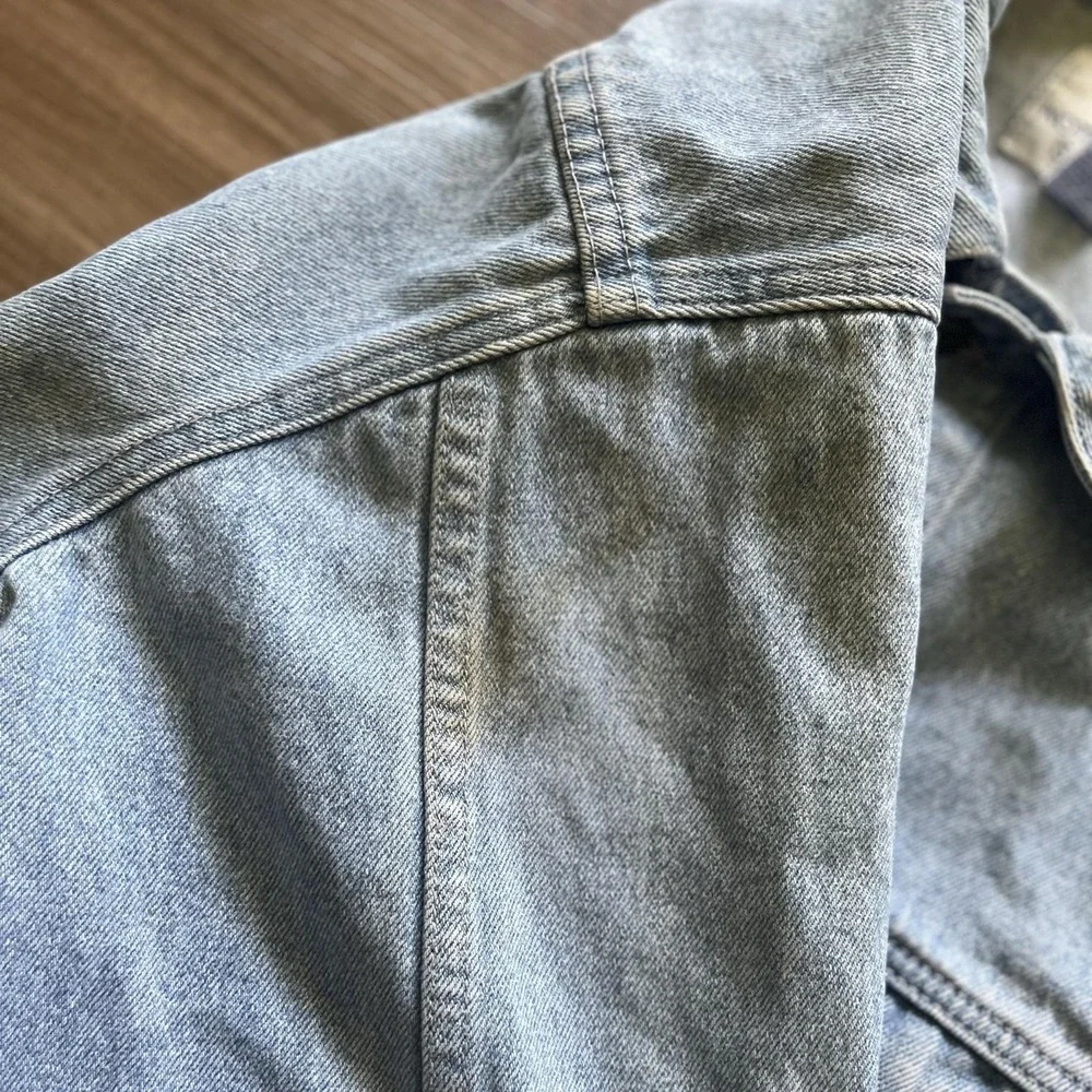 Vintage Pepsi Denim Jacket Mens Small Blue Trucker Nothing Else Hong Kong 90s